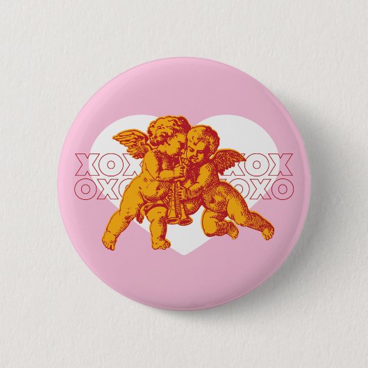 Angel Heart Button xoxo (Vorderseite)