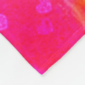 Angel Heart Flügel Helles Rosa Wasserfarbe Benutze Fleecedecke (Ecke)