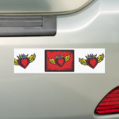 Angel Heart mit Grenzen Autoaufkleber (Auf Auto)