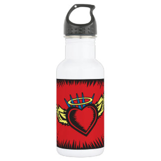 Angel Heart mit Grenzen Edelstahlflasche