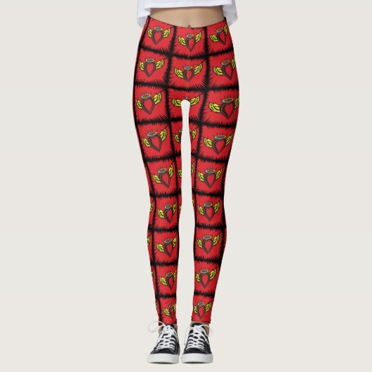 Angel Heart mit Wings Leggings (Vorderseite)