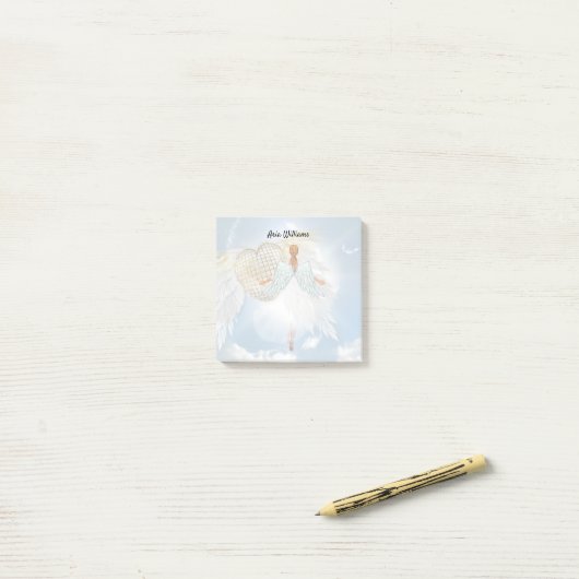 Angel Heart Notes Post-it Klebezettel (Auf Schreibtisch)