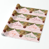 ANGEL HEART RED WAX SIEGEL Liebe Frieden Freude Geschenkpapier (Ungerollt)