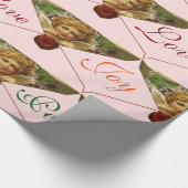 ANGEL HEART RED WAX SIEGEL Liebe Frieden Freude Geschenkpapier (Ecke)