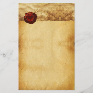 ANGEL HEART RED WAX SIEGEL PARCHMENT Valentinstag Briefpapier