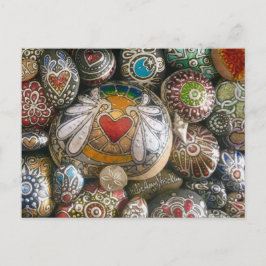 Angel Heart Rock & Silver Muschel Postkarte