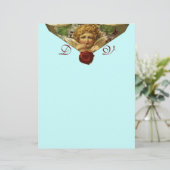 ANGEL HEART WAX SIEGEL Monogram Blue (Stehend Vorderseite)
