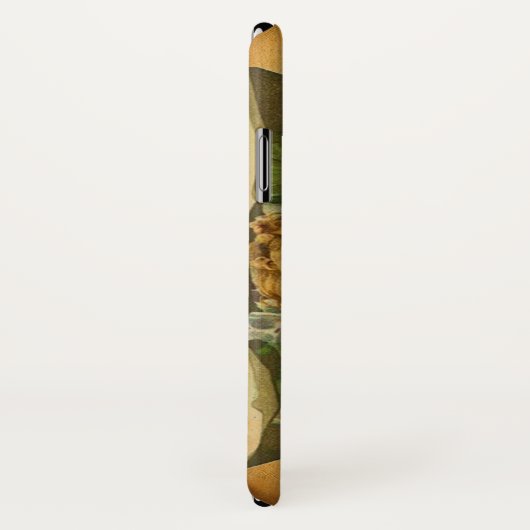 ANGEL HEART WAX SIEGEL PARCHMENT Monogramm Case-Mate iPhone Hülle (Hinten/Rechts)