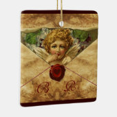ANGEL HEART WAX SIEGEL PARCHMENT Monogramm Keramikornament (Rechts)