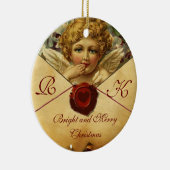 ANGEL HEART WAX SIEGEL PARCHMENT Monogramm Keramikornament (Rechts)