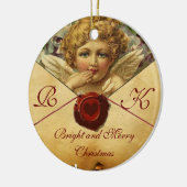 ANGEL HEART WAX SIEGEL PARCHMENT Monogramm Keramikornament (Links)
