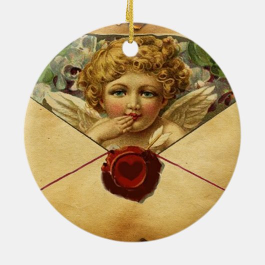 ANGEL HEART WAX SIEGEL PARCHMENT Monogramm Keramikornament (Hinten)