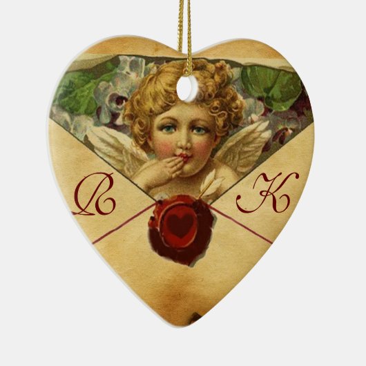 ANGEL HEART WAX SIEGEL PARCHMENT Monogramm Keramikornament (Rechts)