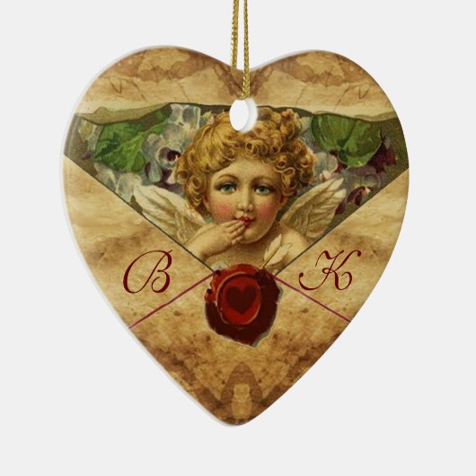 ANGEL HEART WAX SIEGEL PARCHMENT Monogramm Keramikornament (Rechts)