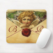 ANGEL HEART WAX SIEGEL PARCHMENT Monogramm Mousepad (Mit Mouse)