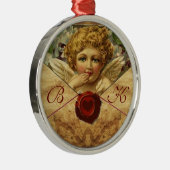 ANGEL HEART WAX SIEGEL PARCHMENT Monogramm Silbernes Ornament (Rechts)