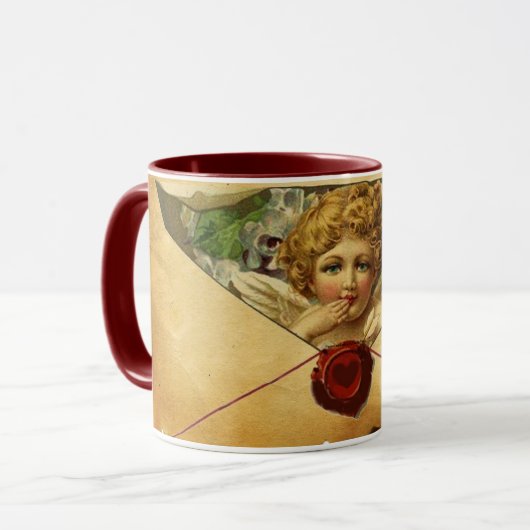 ANGEL HEART WAX SIEGEL PARCHMENT TASSE (Vorderseite Links)