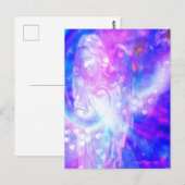 Angel Hearts Gebet Schöne Lila Wasserfarbe Postkarte (Vorne/Hinten)