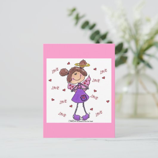 Angel Hearts Postkarte (Stehend Vorderseite)