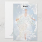 Angel Hearts Stationery Briefpapier (Vorne/Hinten)