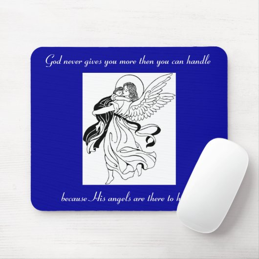 Angel Help Mouse Pad Mousepad (Mit Mouse)