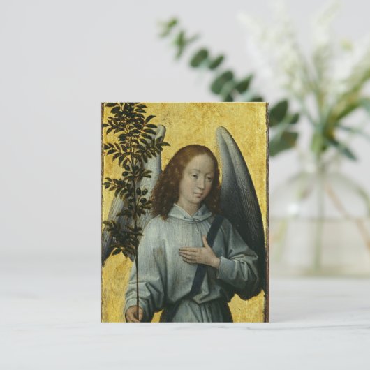 Angel Holding an Olive Branch Postkarte (Stehend Vorderseite)