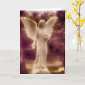 Angel Holding-Blume Karte (Gelbe Blume)