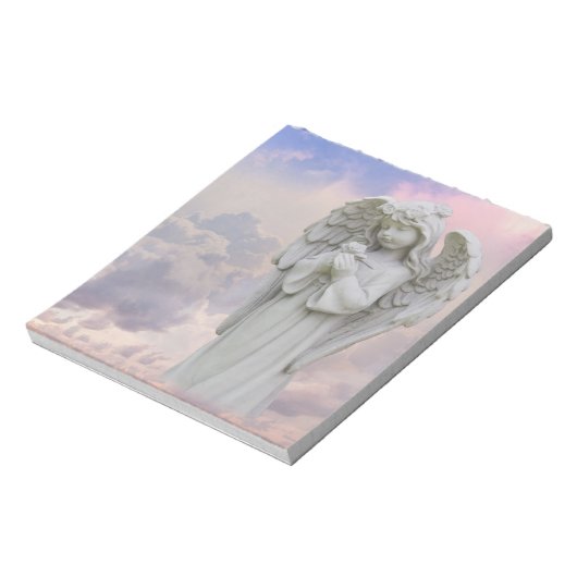 Angel Holding-Blume Notizblock (Rotiert)