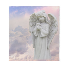 Angel Holding-Blume Notizblock