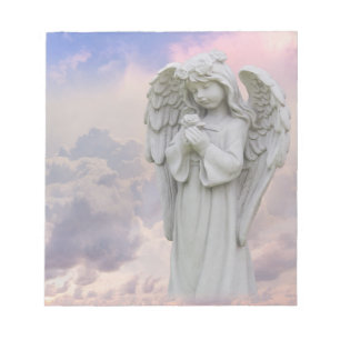 Angel Holding-Blume Notizblock