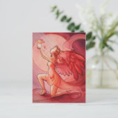 Angel Holding Cup 2 Postkarte (Stehend Vorderseite)