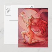 Angel Holding Cup 2 Postkarte (Vorne/Hinten)
