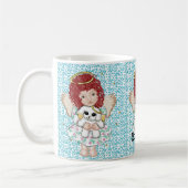 Angel Holding Hund Kaffeetasse (Links)