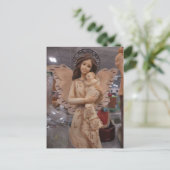 Angel Holding Säugling Postkarte (Stehend Vorderseite)