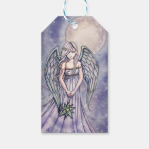 Angel Holding Star Ornament Fantasy Art Geschenkanhänger