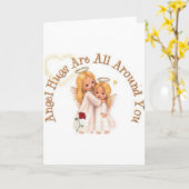 Angel Hugs Greeting Cards Karte (Gelbe Blume)