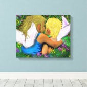 Angel Hugs! Leinwanddruck (Insitu (Holzboden))