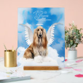 Angel Hund aus Afghanistan mit Name Pet Memorial Acrylschild (Hochzeit)