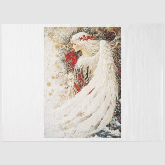 Angel im Baum Seidenpapier (Vorderseite)