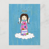 Angel im Doodle Heaven Postkarte (Vorderseite)