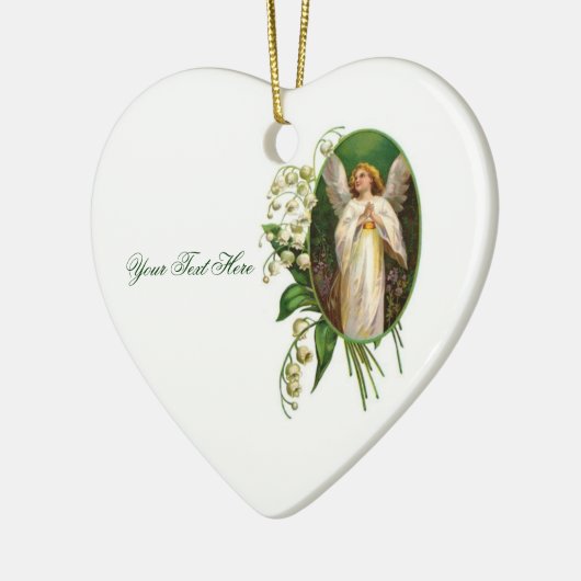 Angel im Garten Keramikornament (Links)