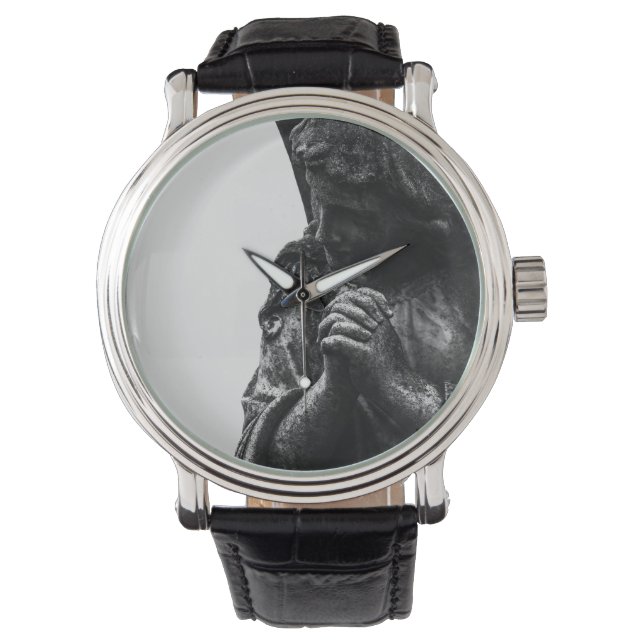 Angel im Gebet Armbanduhr (Vorderseite)