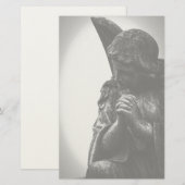 Angel im Gebet Briefpapier (Vorne/Hinten)