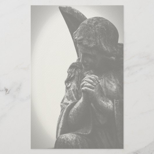 Angel im Gebet Briefpapier (Vorderseite)