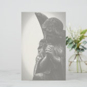 Angel im Gebet Briefpapier (Stehend Vorderseite)