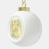 Angel im Gebet Keramik Kugel-Ornament (Rechts)