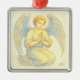 Angel im Gebet Ornament Aus Metall