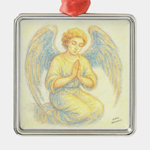 Angel im Gebet Ornament Aus Metall