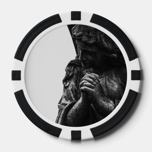 Angel im Gebet Pokerchips (Vorderseite)