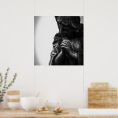 Angel im Gebet Poster (Küche)
